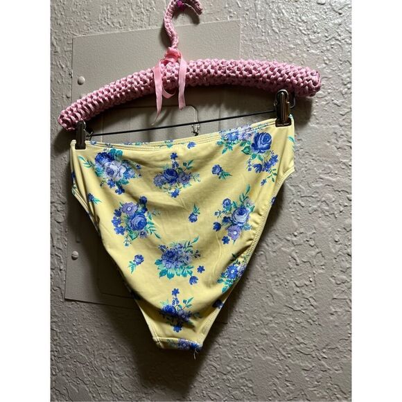 WeWoreWhat Golden Hour Floral High Rise Bikini Bottom Woman’s Size Medium NEW Ye - Picture 10 of 10